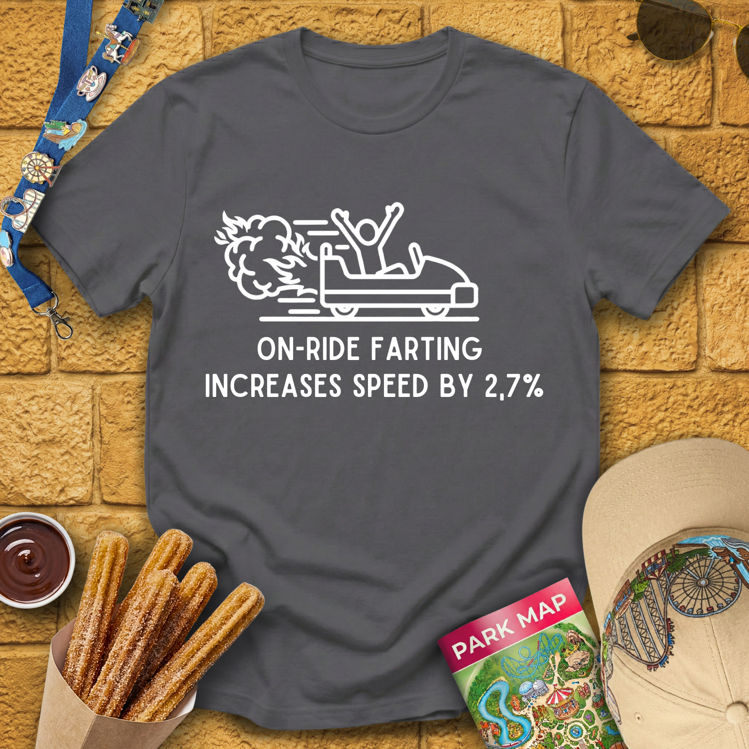 Farting Increases Speed [Sleek] T-Shirt