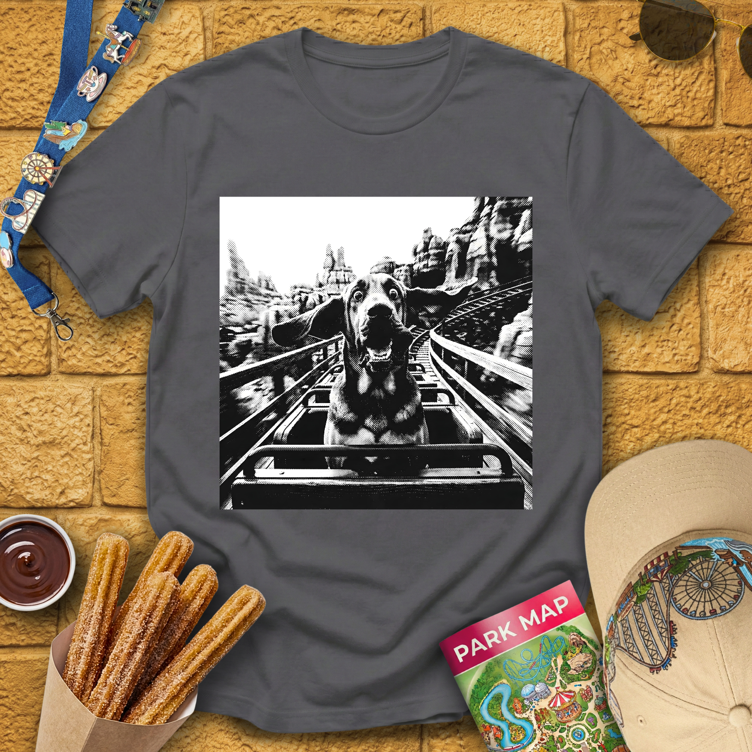 Basset Hound Dog Coaster T-Shirt