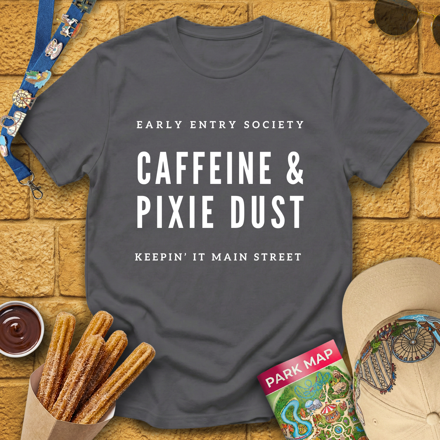 Caffeine & Pixie Dust [Sleek] T-Shirt