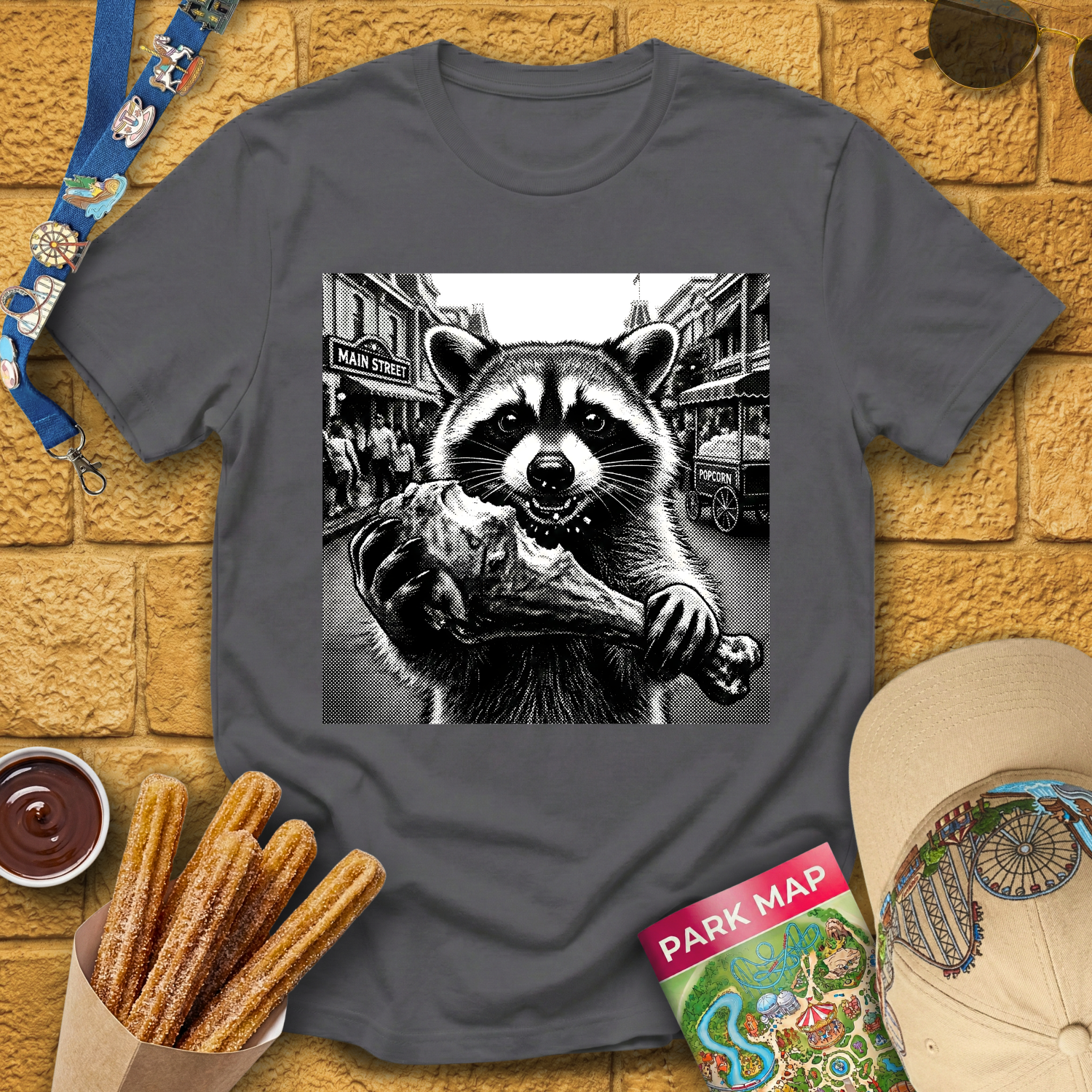 Raccoon Turkey Leg T-Shirt