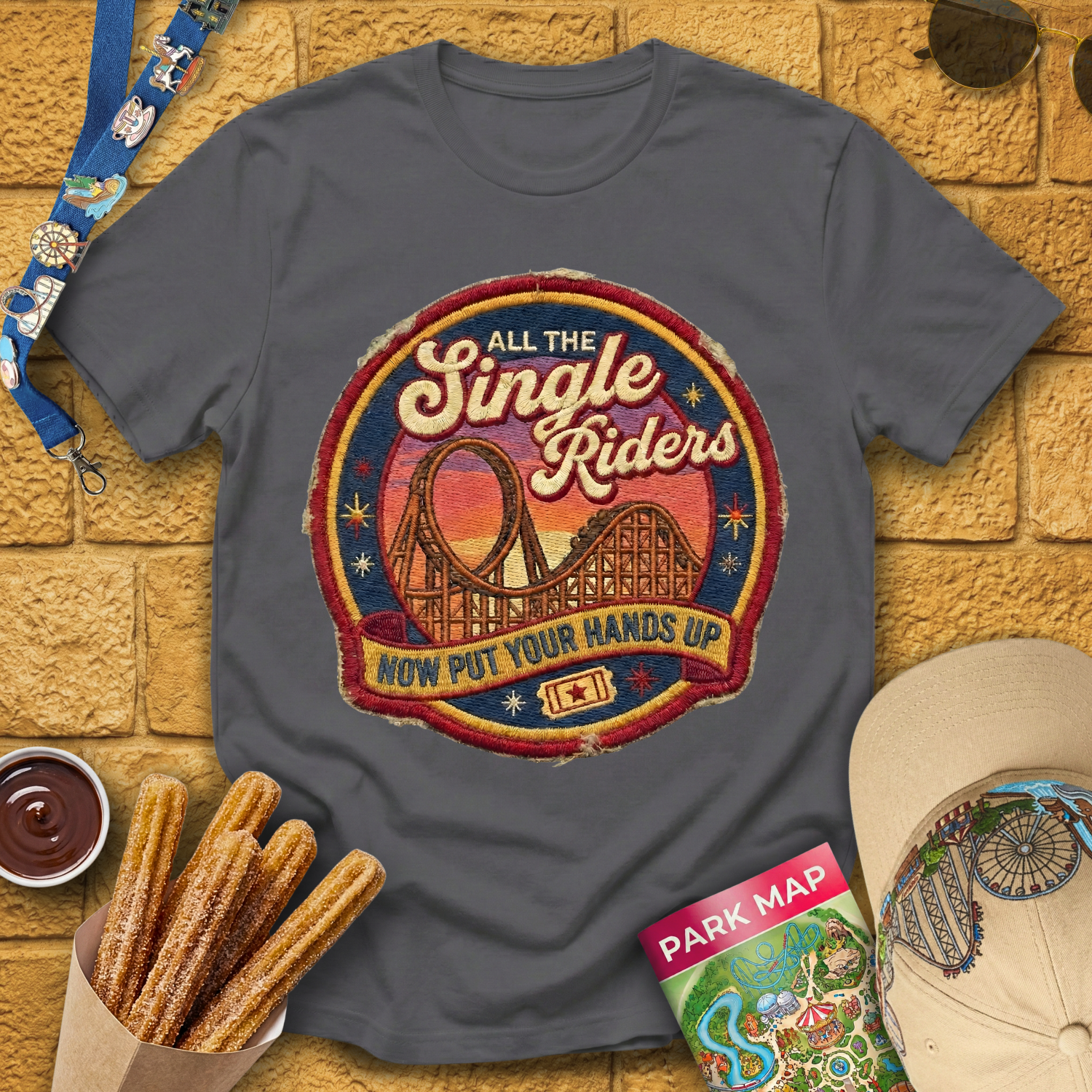 All The Single Riders [Patch] T-Shirt