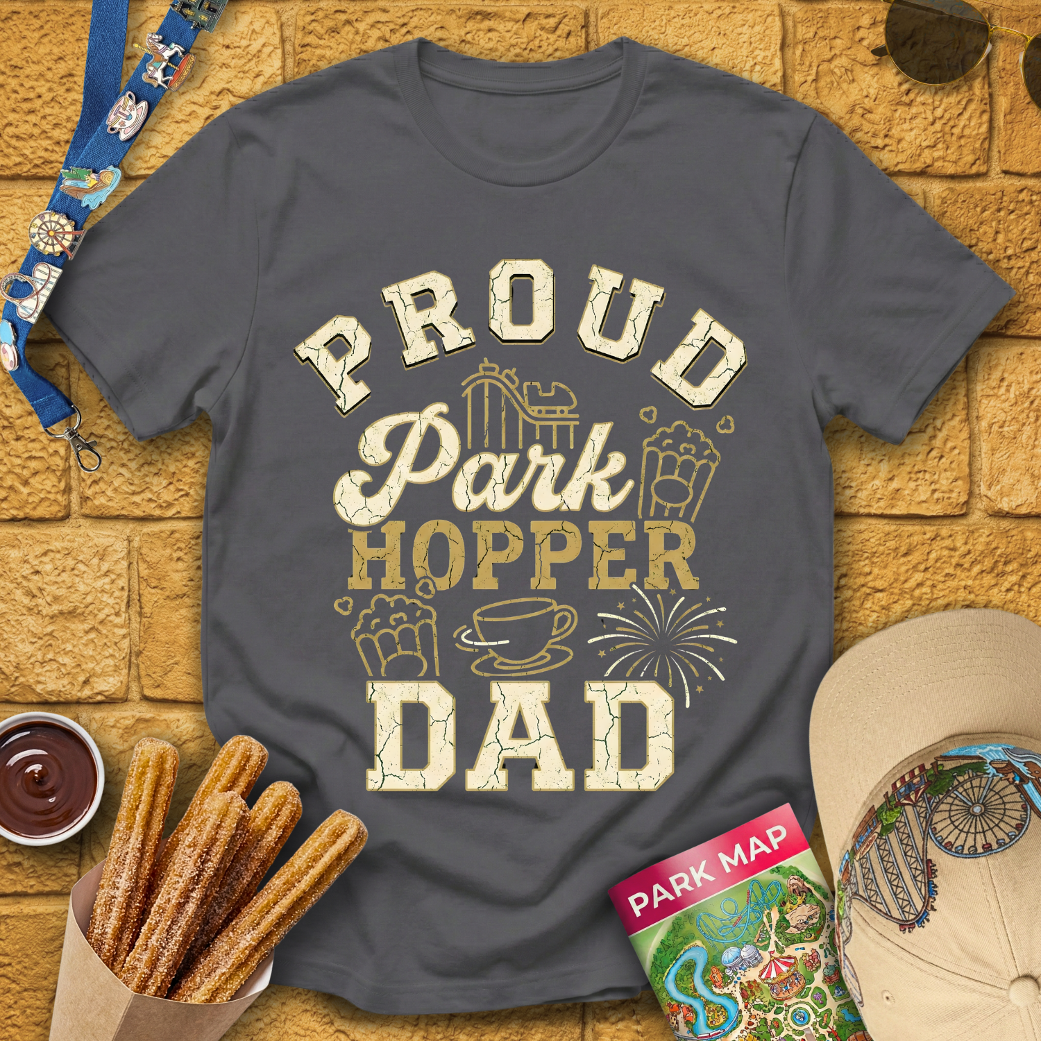 Proud Park Hopper Dad [Bold] T-Shirt