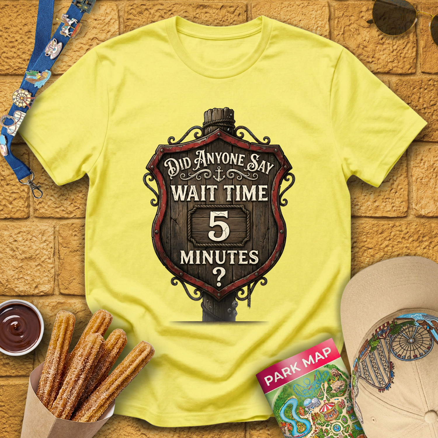 Wait Time 5 Minutes [Sign] T-Shirt