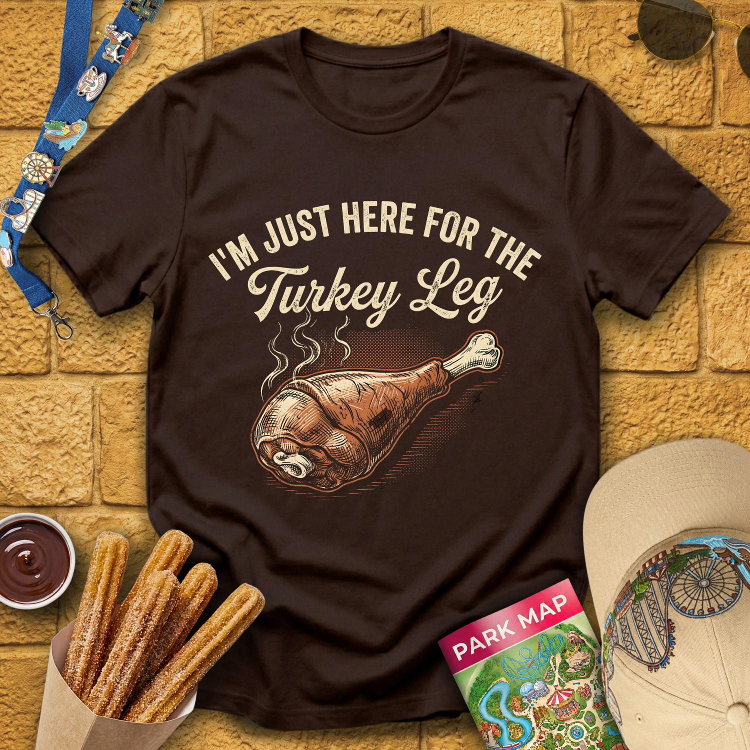 Here For Turkey Leg [Vintage] T-Shirt