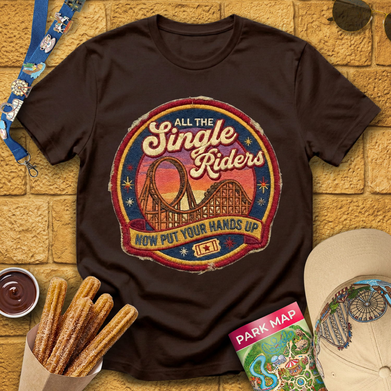 All The Single Riders [Patch] T-Shirt