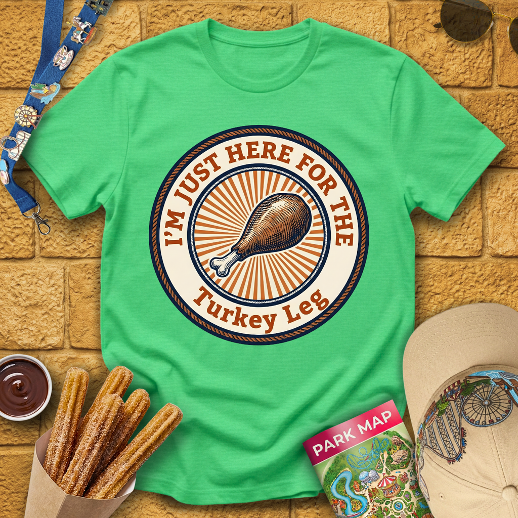 Here For Turkey Leg [Badge] T-Shirt