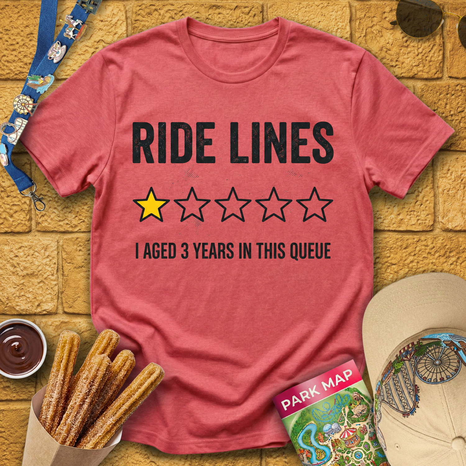 Ride Lines ★ ✰ ✰ ✰ ✰  T-Shirt