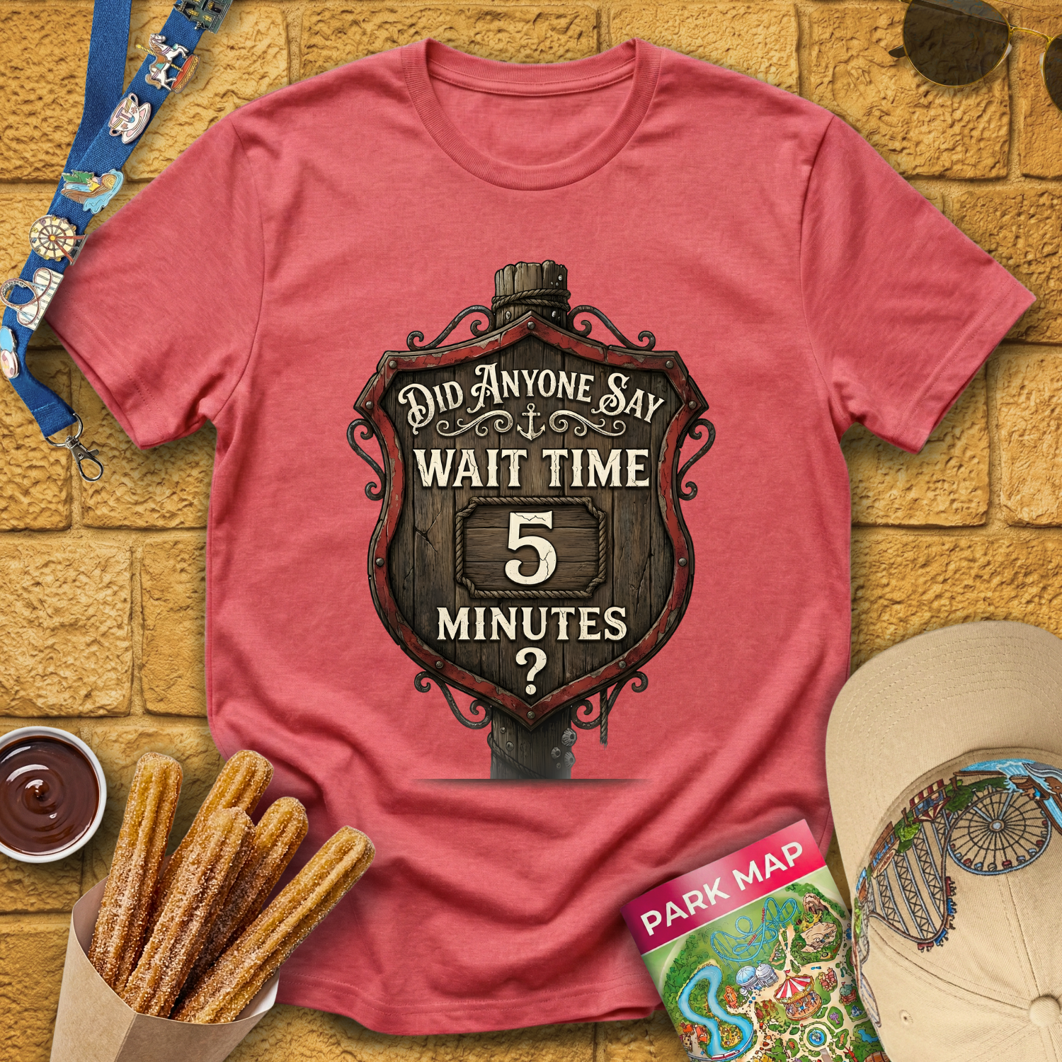 Wait Time 5 Minutes [Sign] T-Shirt