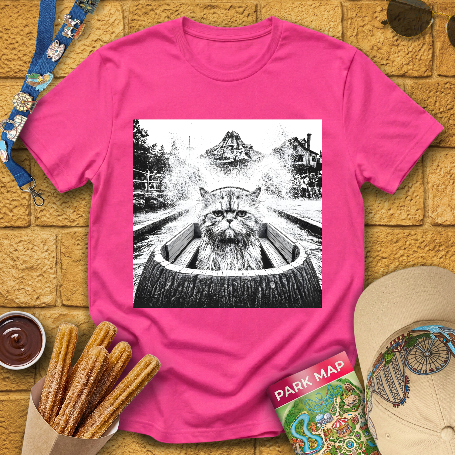 Cat Gettin' Wet T-Shirt