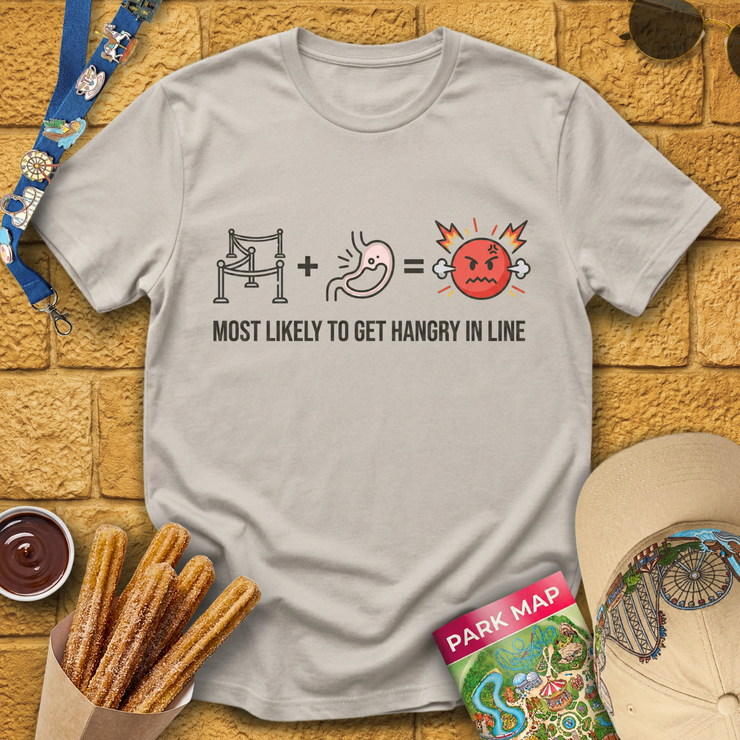 Hangry In Line [Sleek] T-Shirt