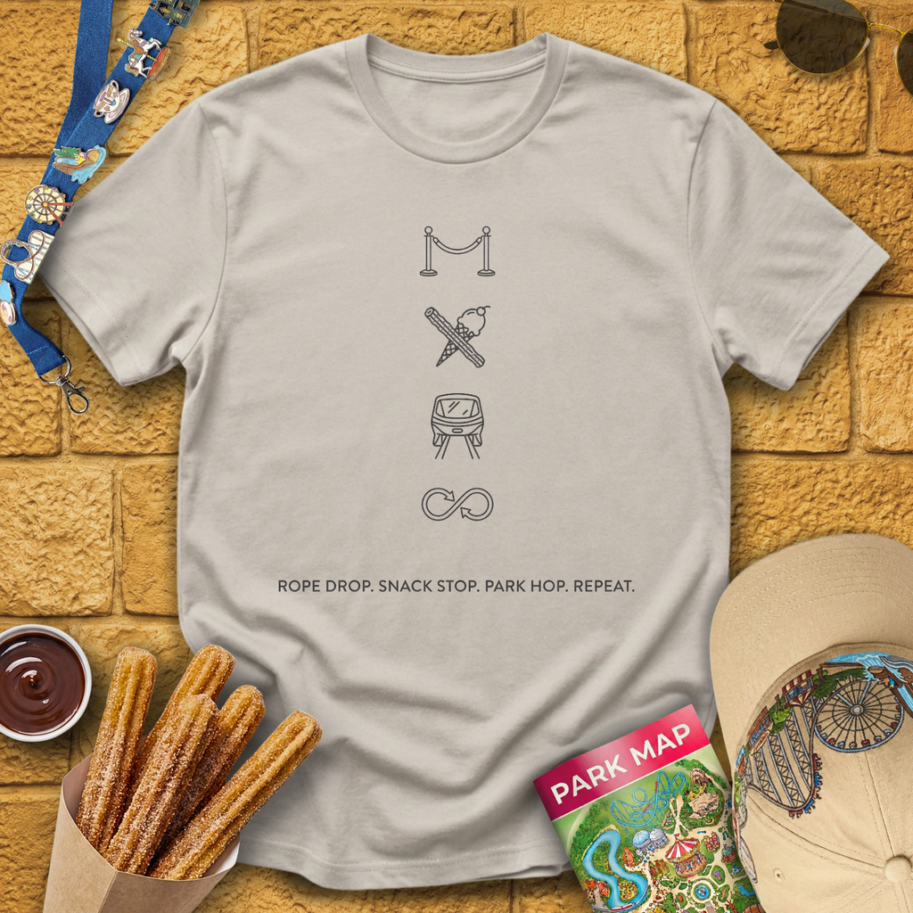 Rope Drop. Snack... [Sleek] T-Shirt