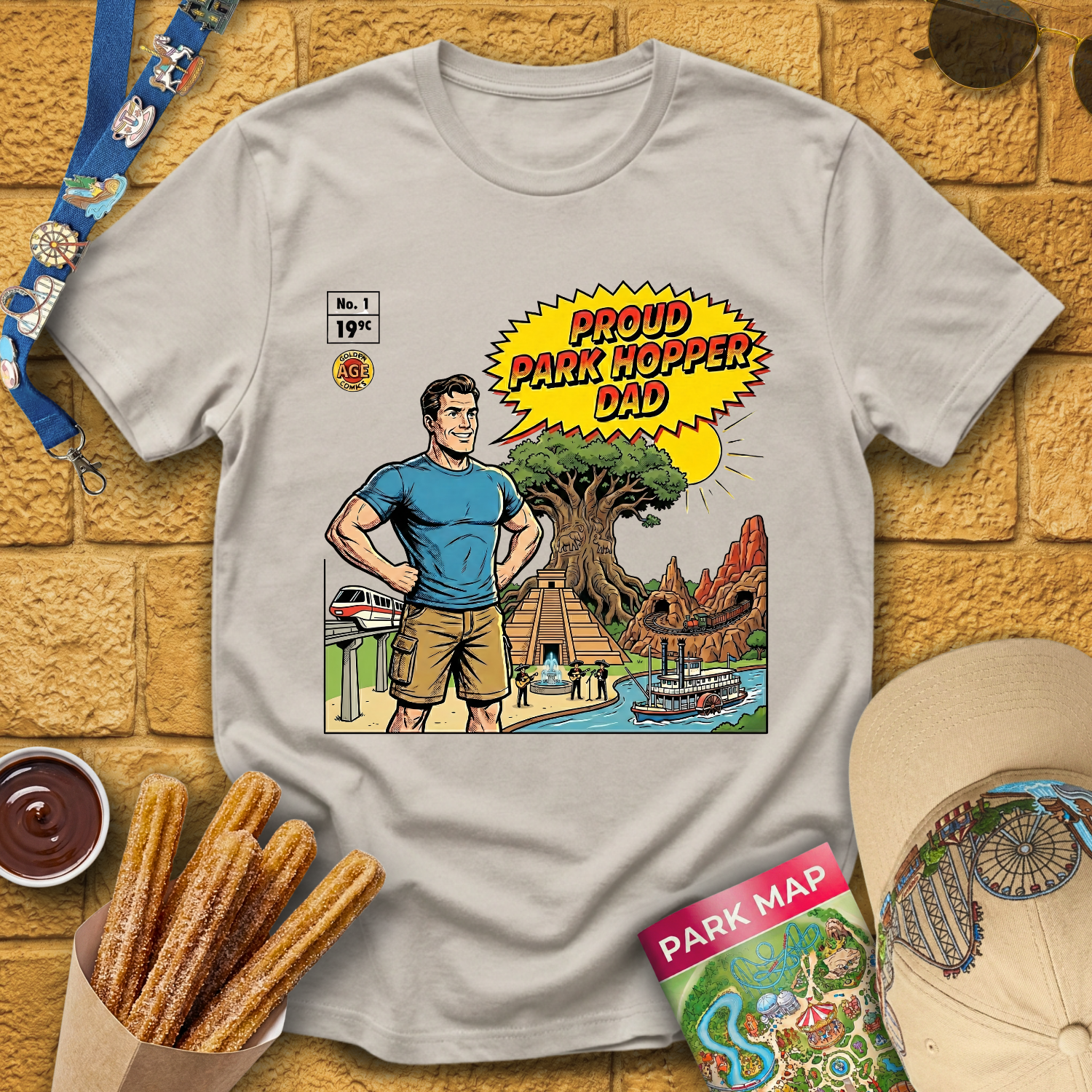 Proud Park Hopper Dad [Comic] T-Shirt
