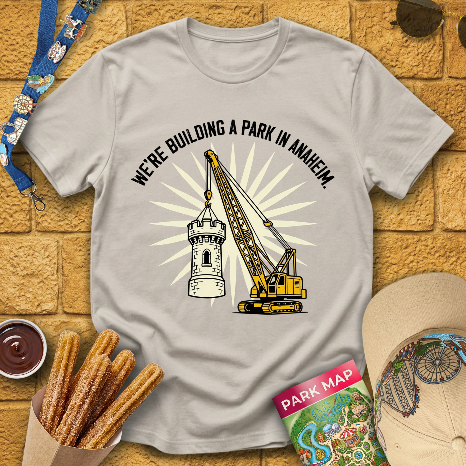 Building A Park [Crane] T-Shirt