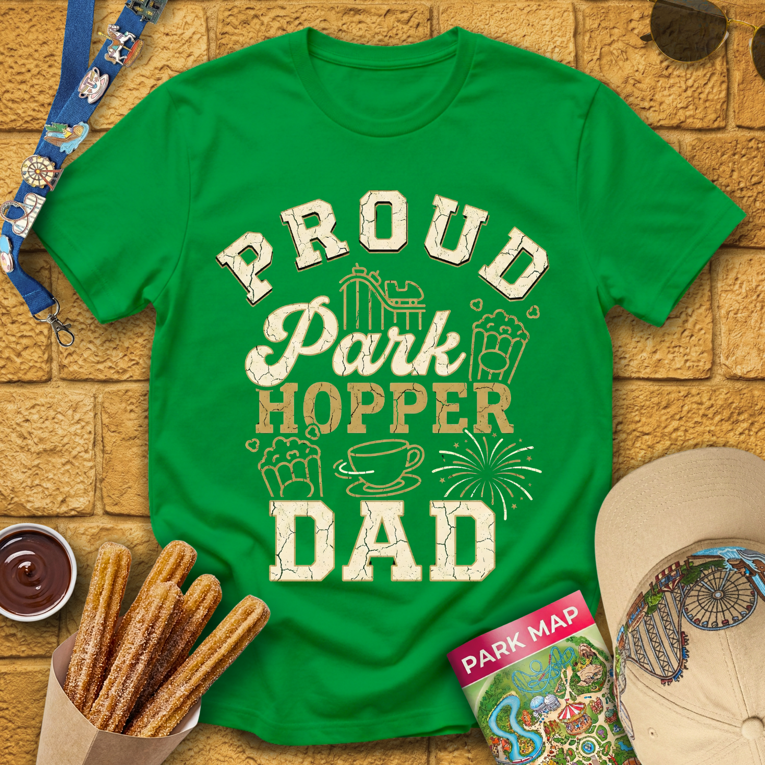 Proud Park Hopper Dad [Bold] T-Shirt
