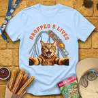Cat Dropped 9 Lives T-Shirt