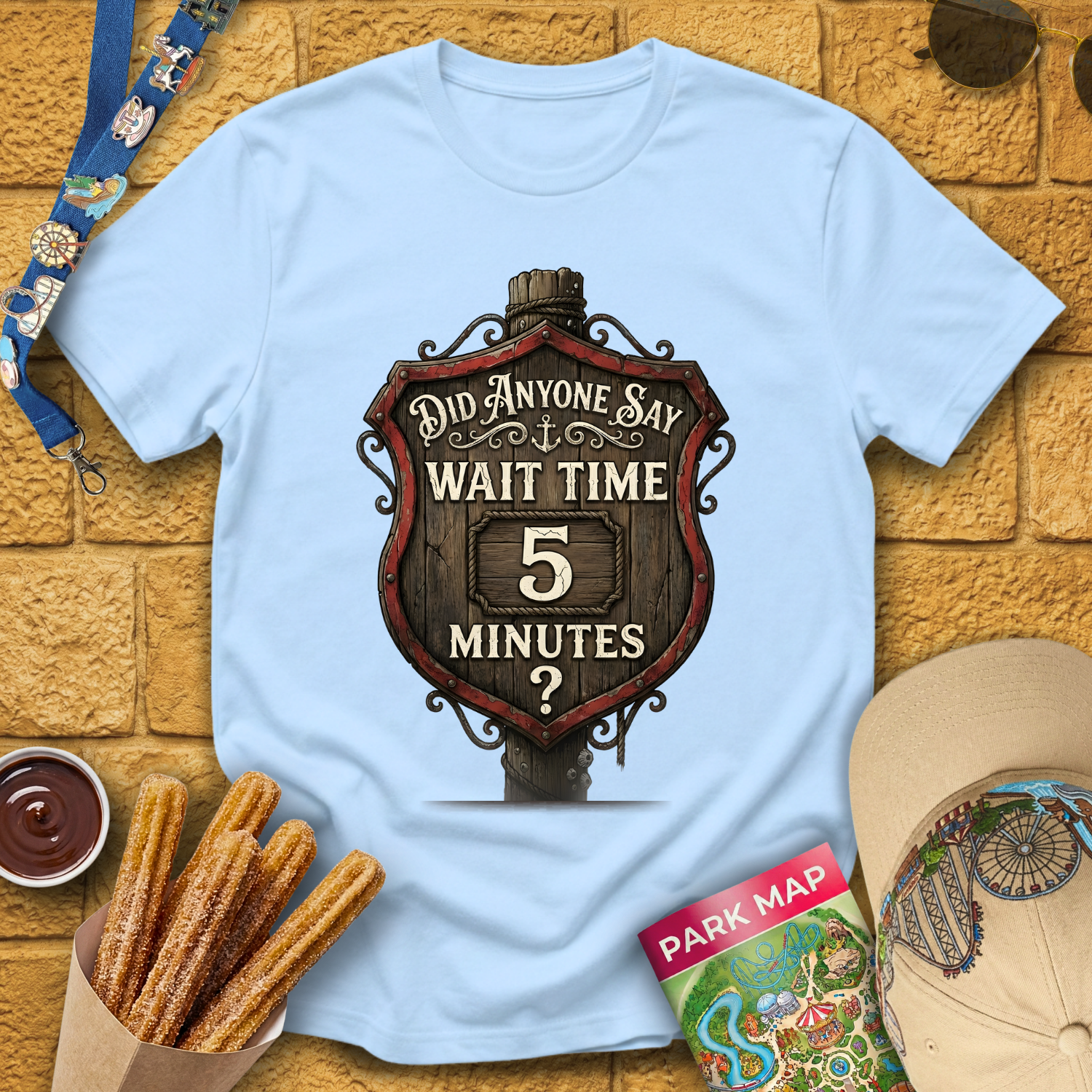 Wait Time 5 Minutes [Sign] T-Shirt