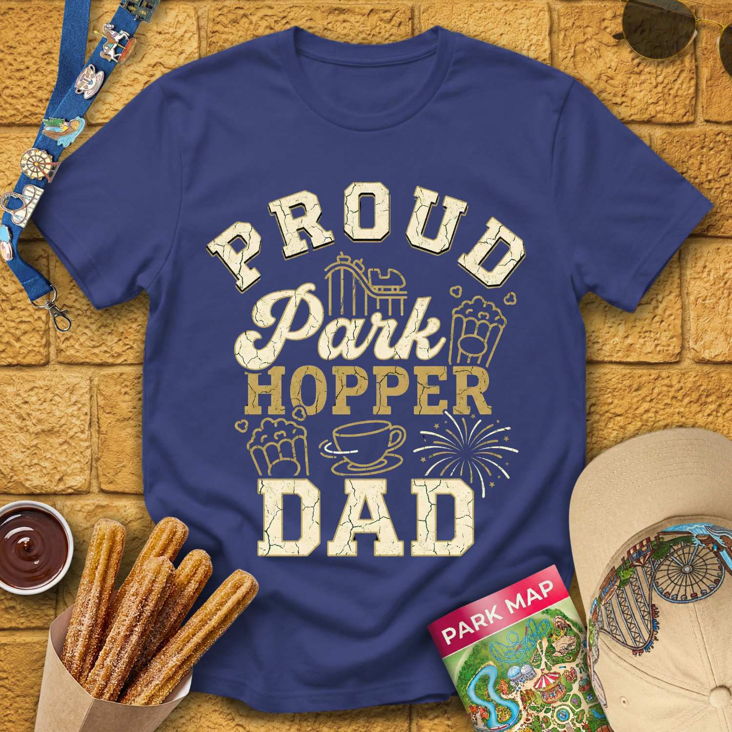 Proud Park Hopper Dad [Bold] T-Shirt