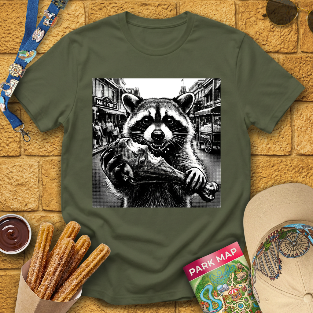 Raccoon Turkey Leg T-Shirt