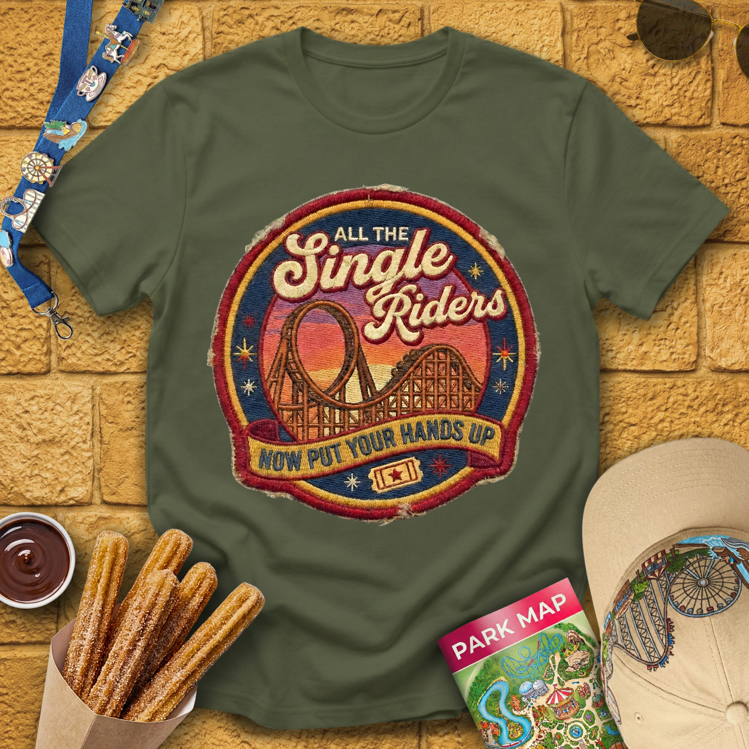All The Single Riders [Patch] T-Shirt