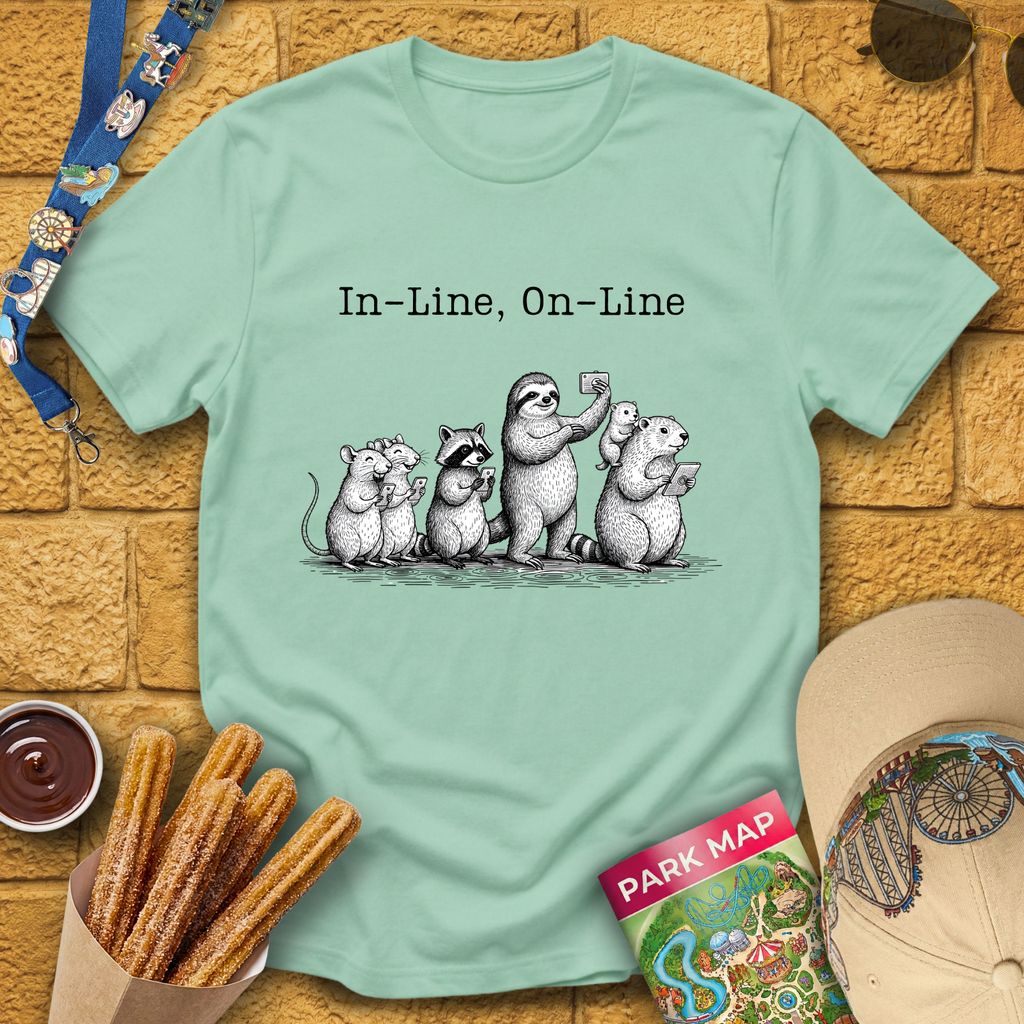 In Line, On-Line T-Shirt