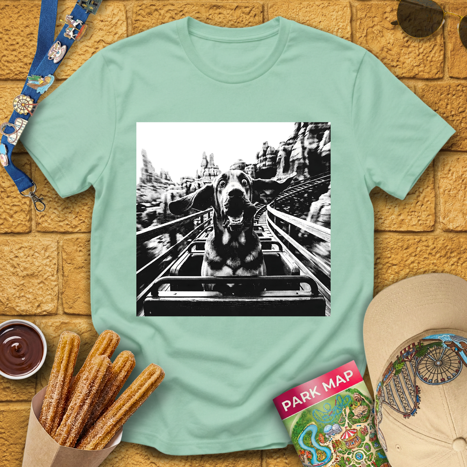 Basset Hound Dog Coaster T-Shirt