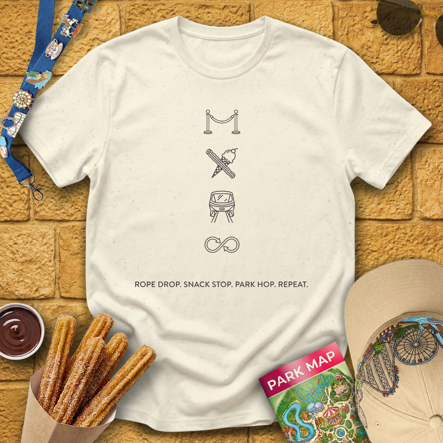 Rope Drop. Snack... [Sleek] T-Shirt