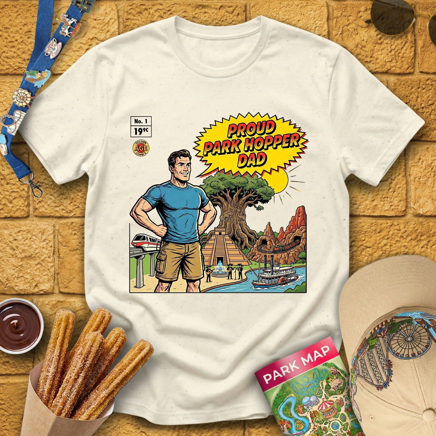 Proud Park Hopper Dad [Comic] T-Shirt