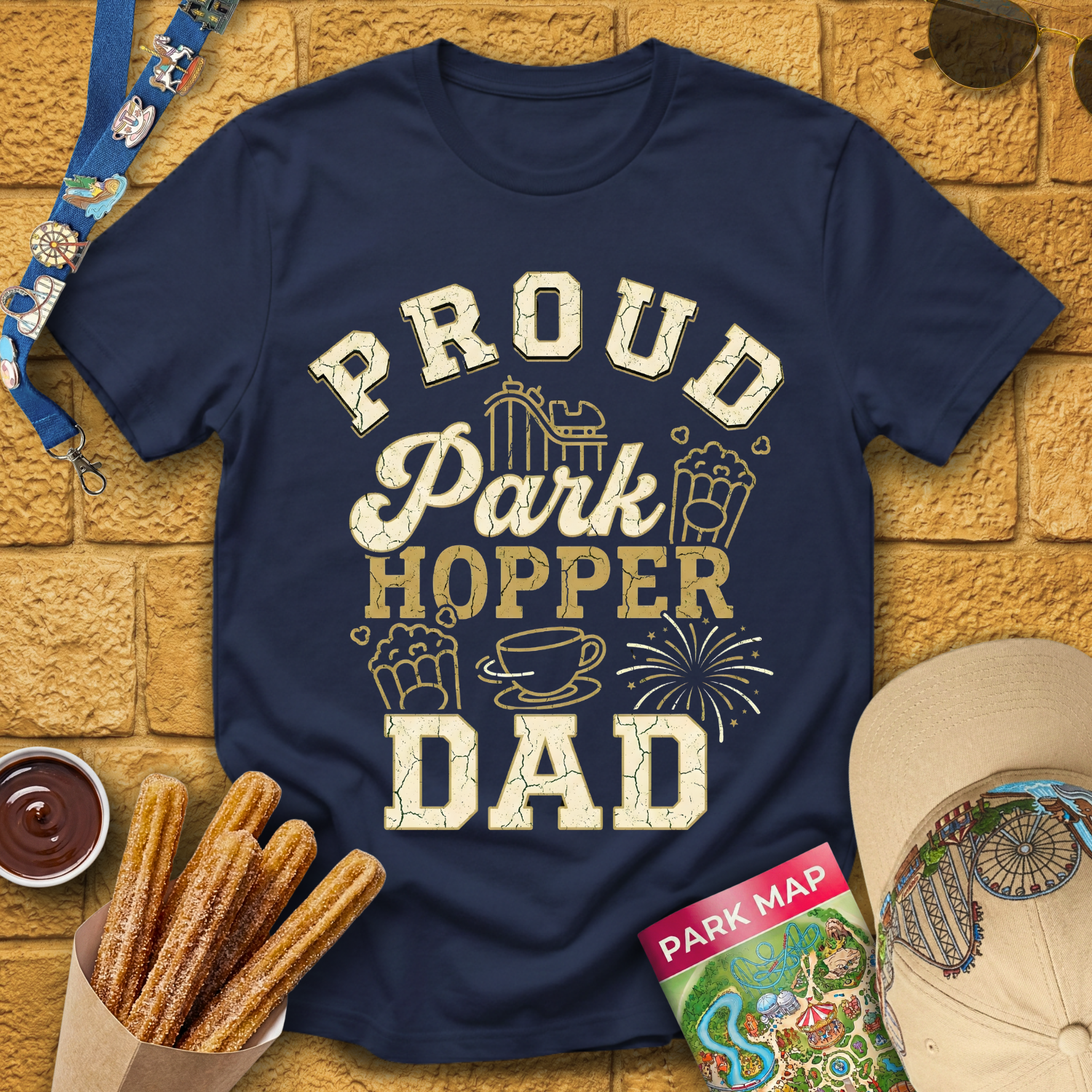 Proud Park Hopper Dad [Bold] T-Shirt