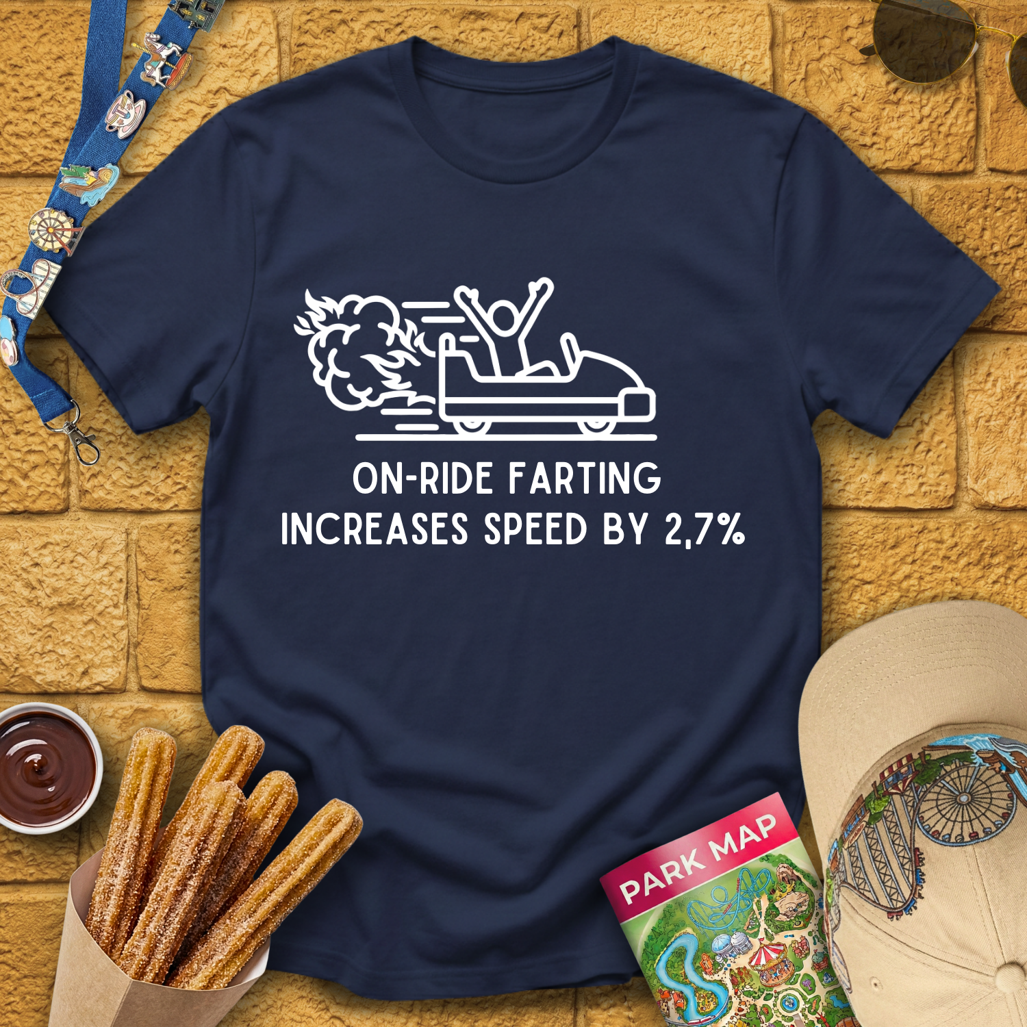 Farting Increases Speed [Sleek] T-Shirt