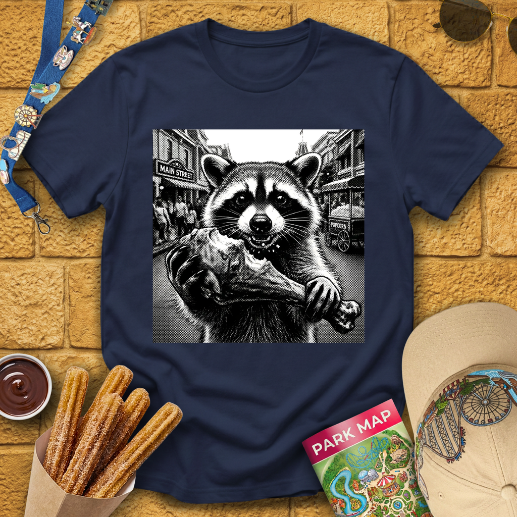 Raccoon Turkey Leg T-Shirt