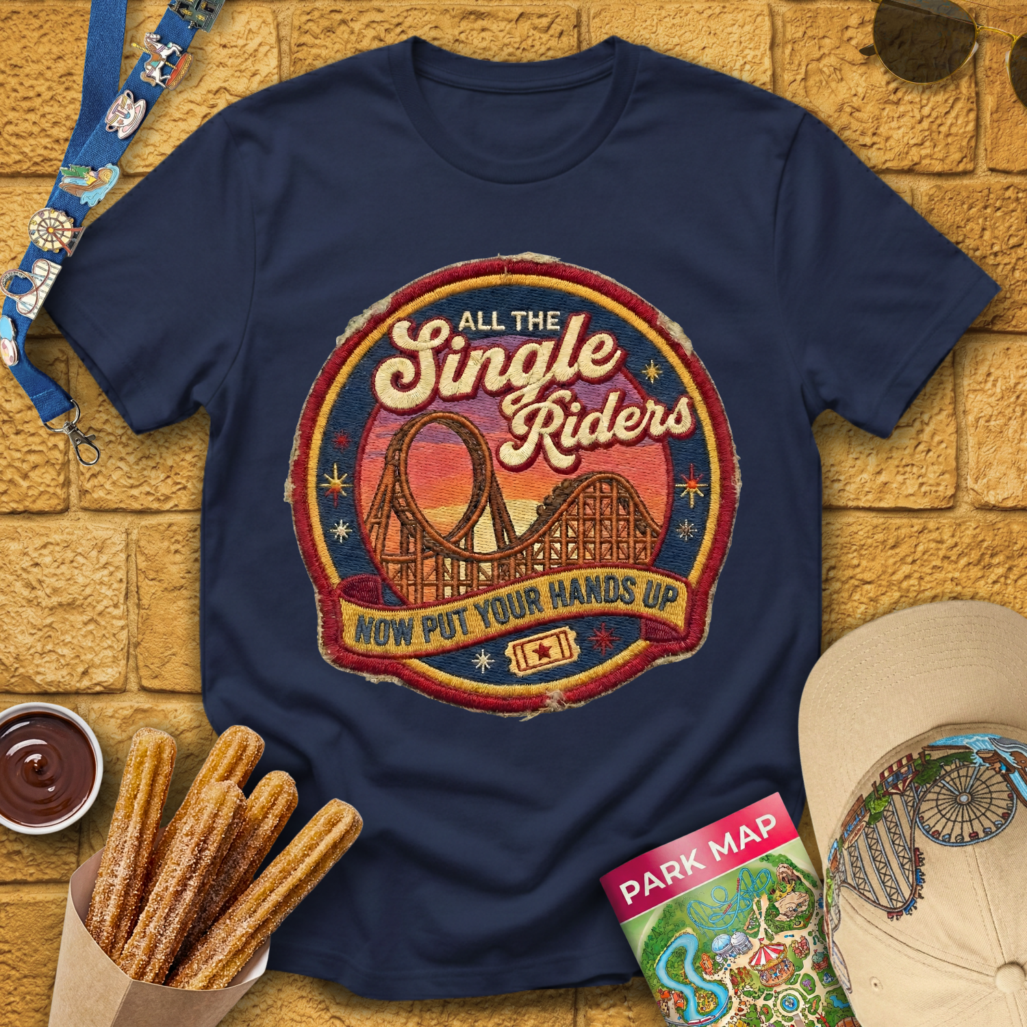 All The Single Riders [Patch] T-Shirt