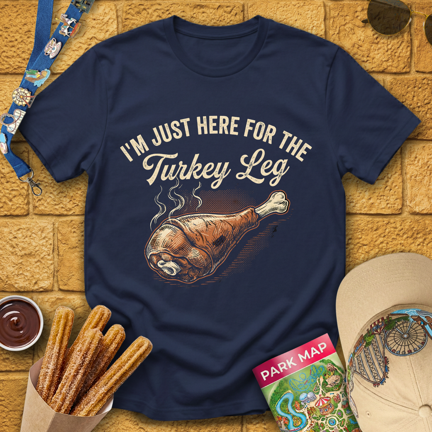 Here For Turkey Leg [Vintage] T-Shirt