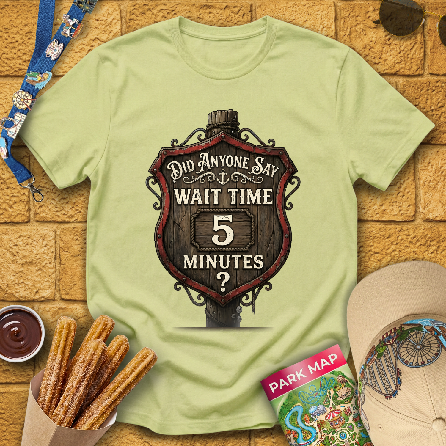 Wait Time 5 Minutes [Sign] T-Shirt