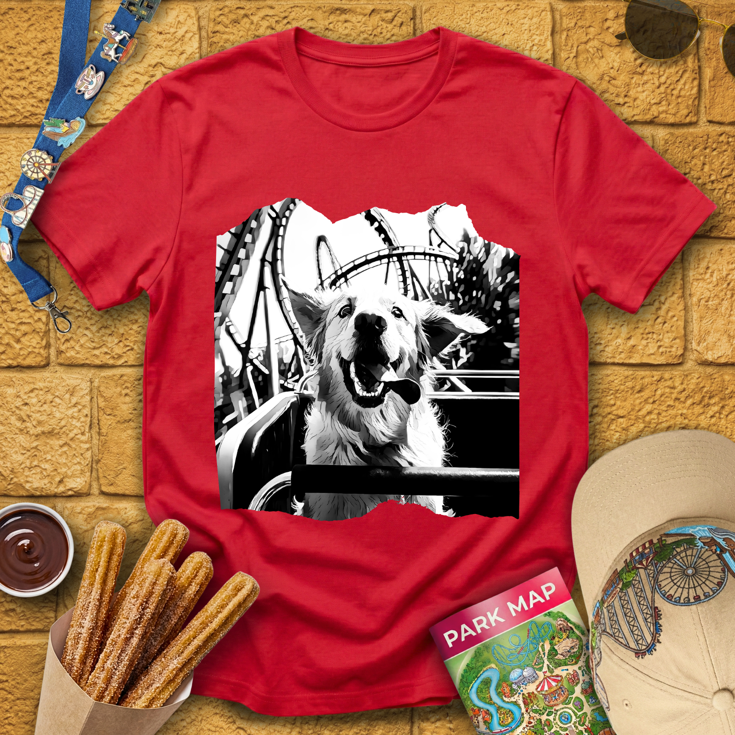 Golden Retriever Dog Coaster T-Shirt