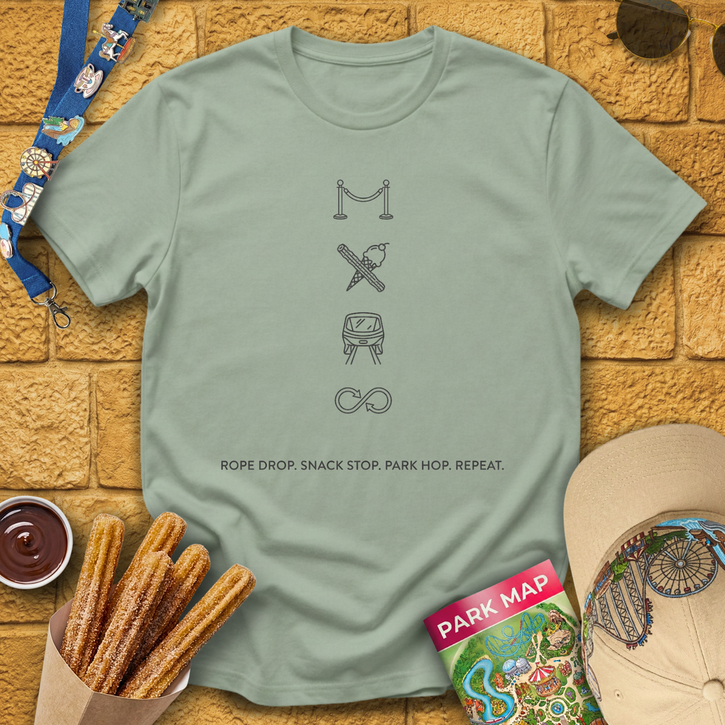 Rope Drop. Snack... [Sleek] T-Shirt