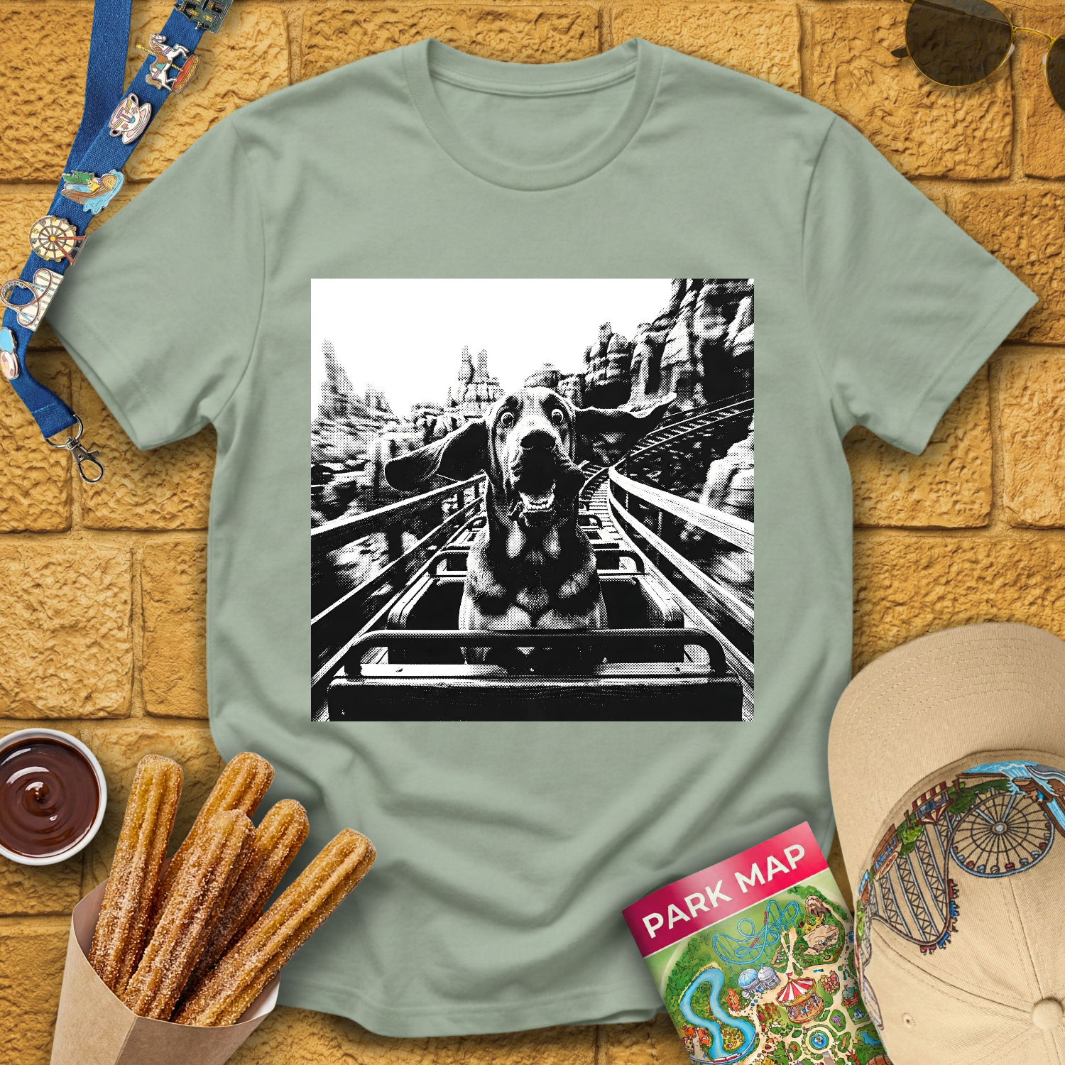 Basset Hound Dog Coaster T-Shirt