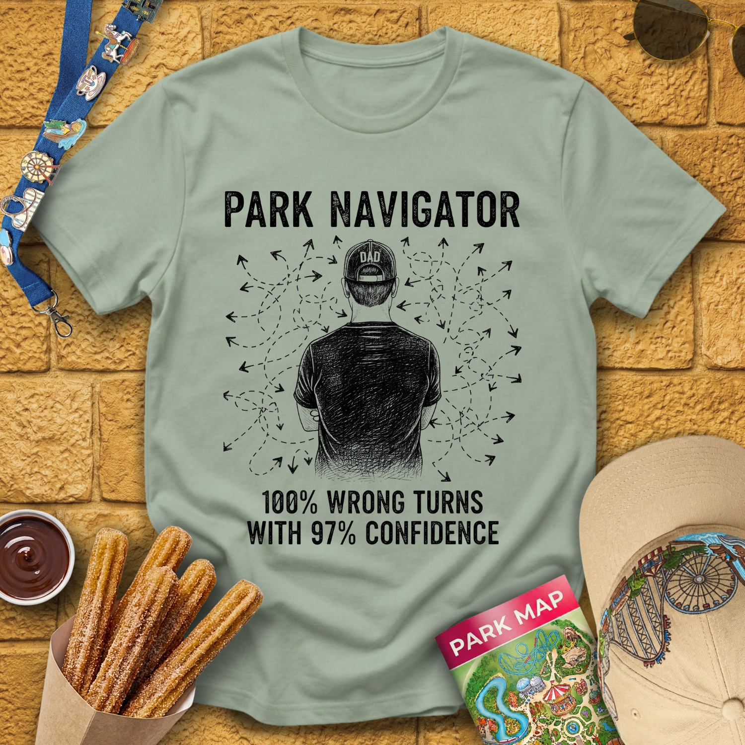 Park Navigator [Woodcut] T-Shirt