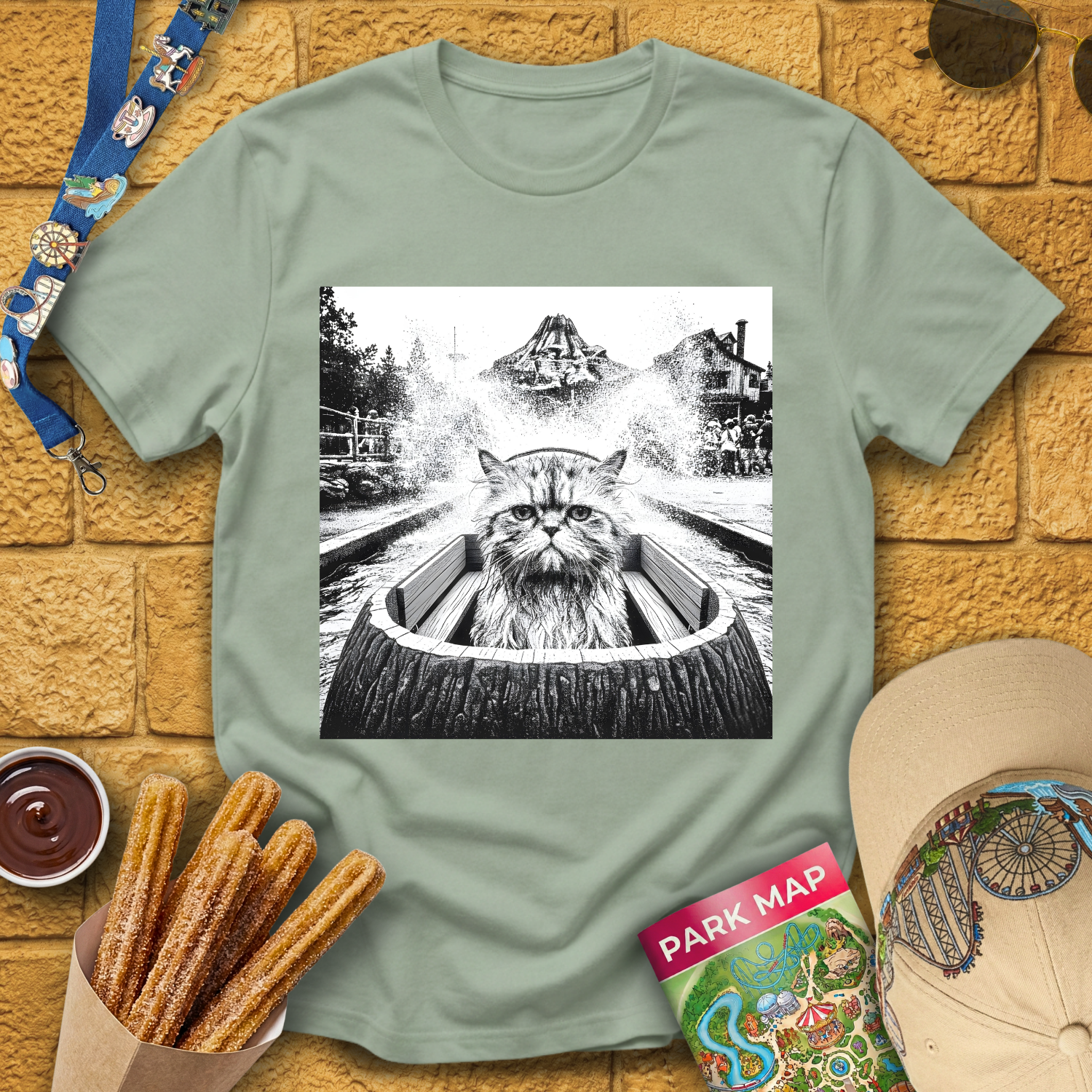 Cat Gettin' Wet T-Shirt