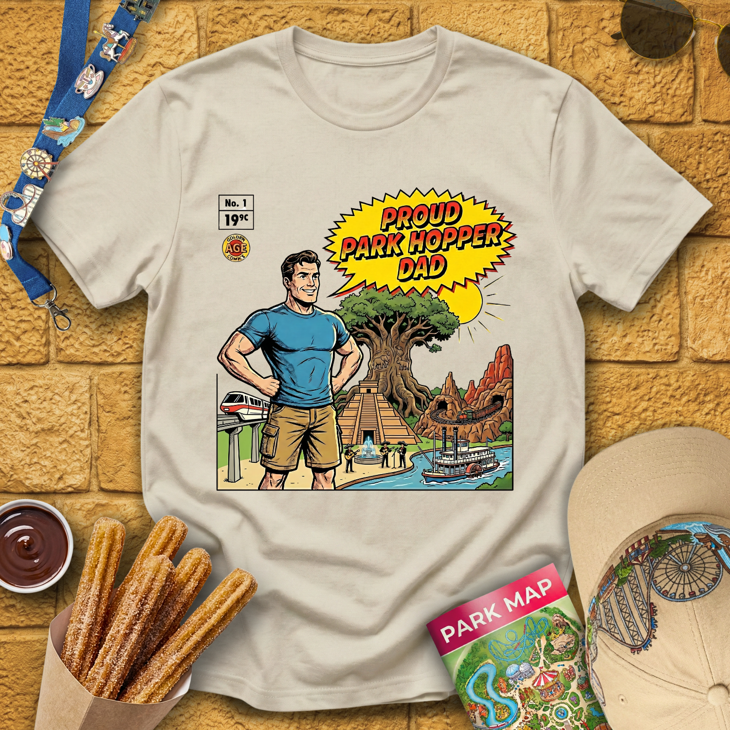 Proud Park Hopper Dad [Comic] T-Shirt