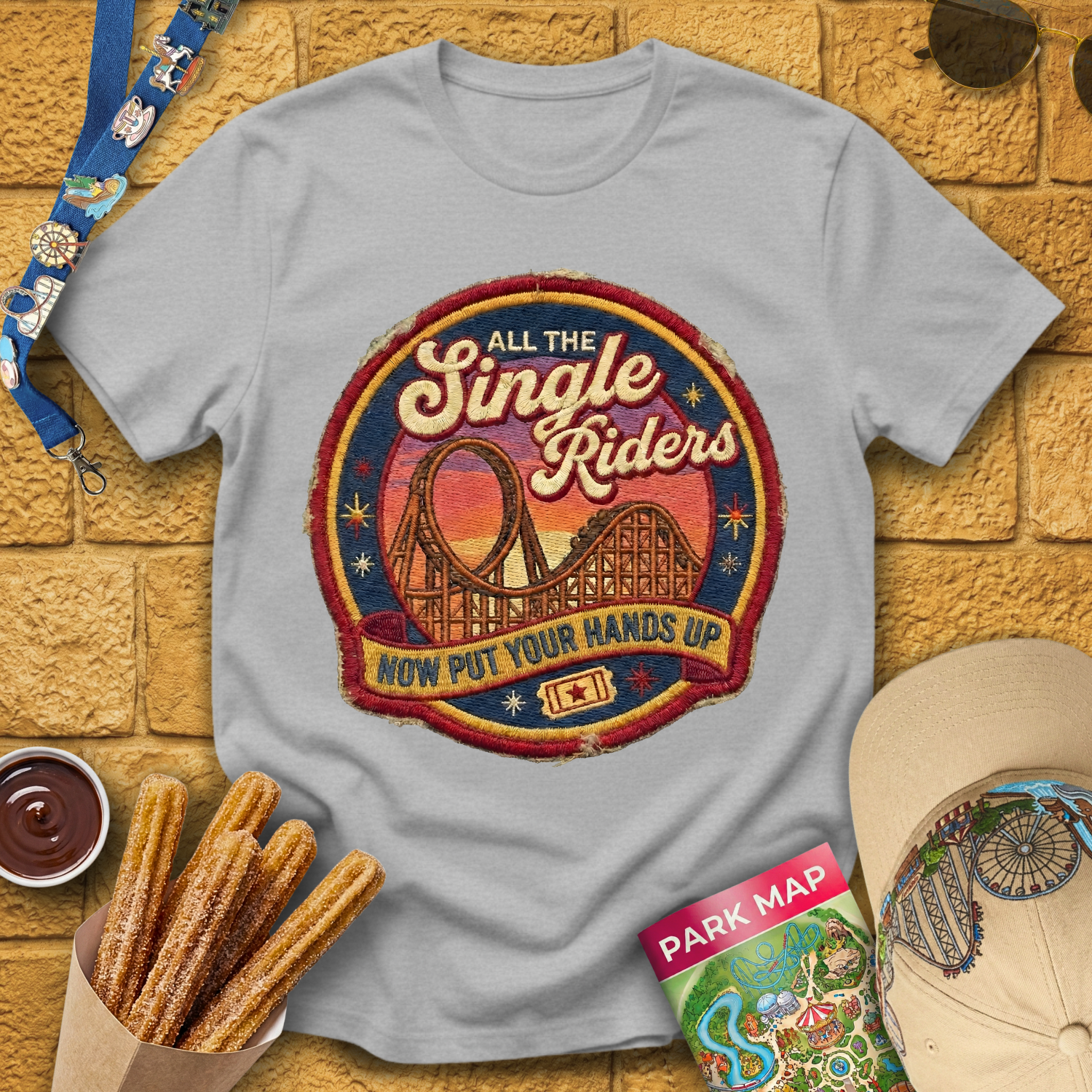 All The Single Riders [Patch] T-Shirt