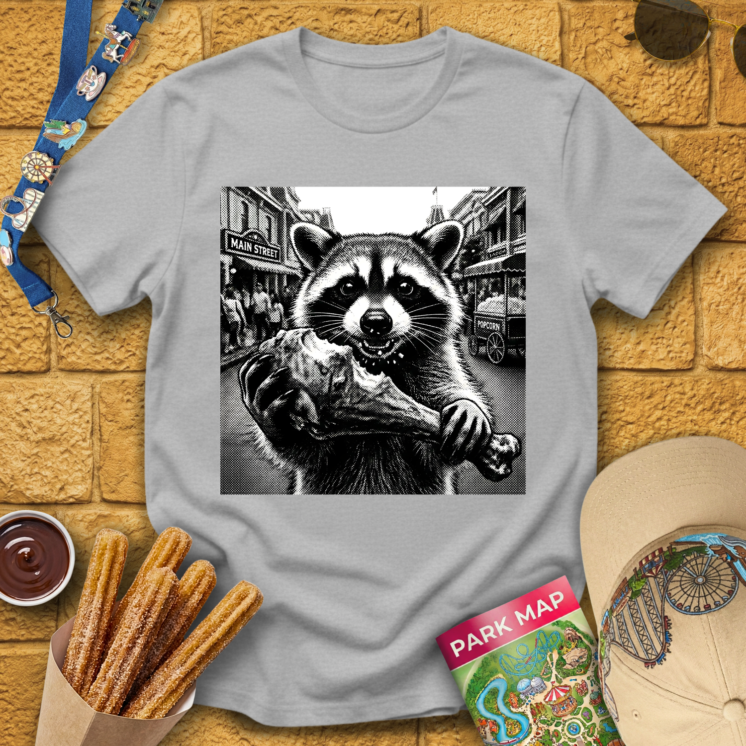 Raccoon Turkey Leg T-Shirt