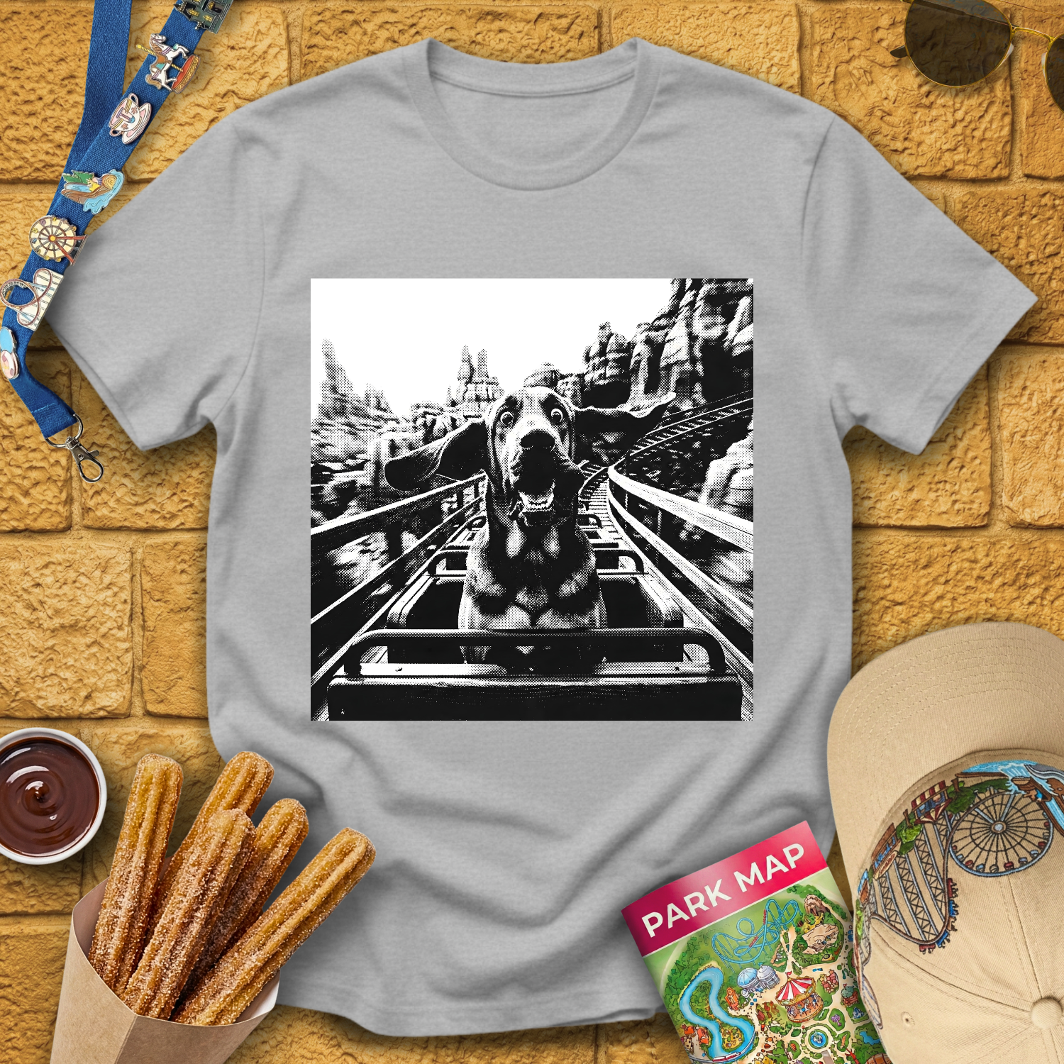 Basset Hound Dog Coaster T-Shirt