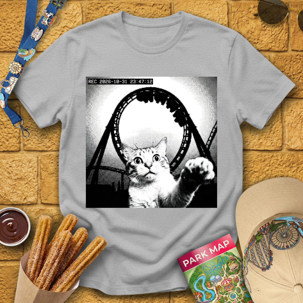 Cat Coaster CCTV T-Shirt