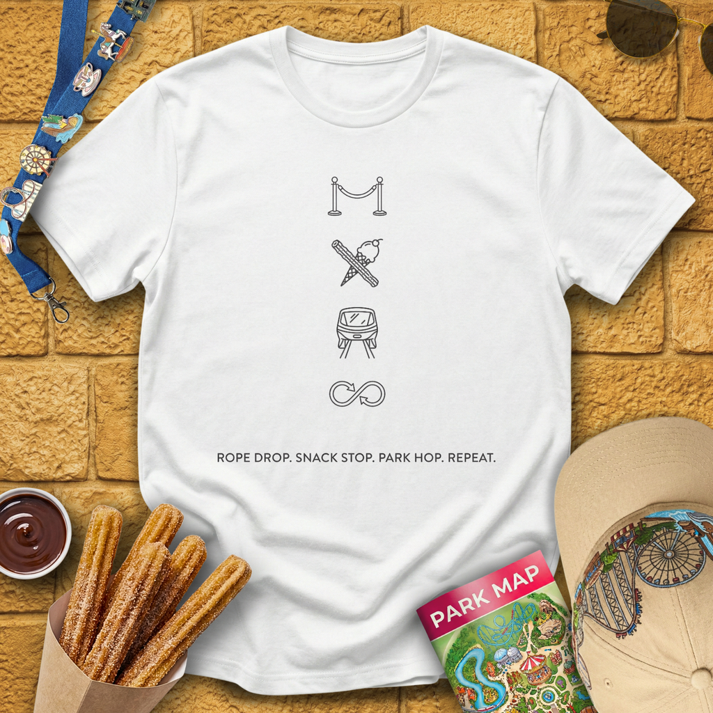 Rope Drop. Snack... [Sleek] T-Shirt