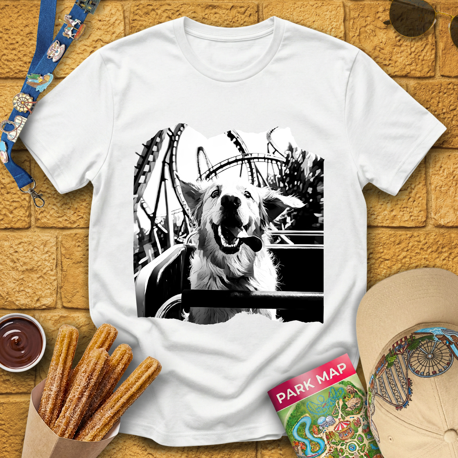 Golden Retriever Dog Coaster T-Shirt