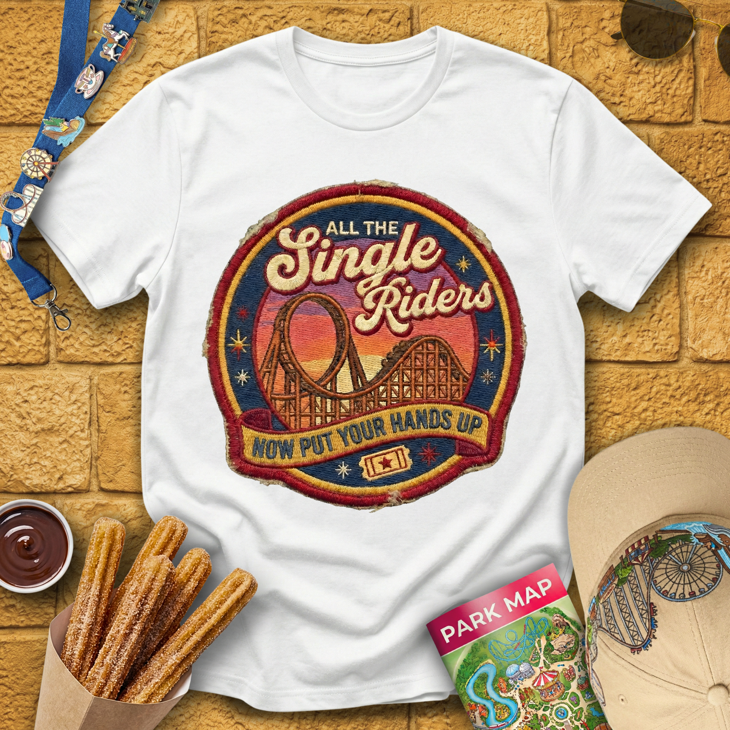 All The Single Riders [Patch] T-Shirt