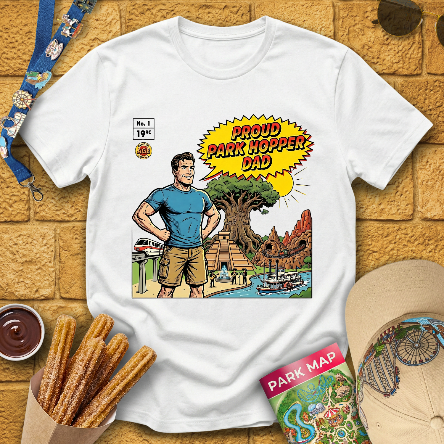 Proud Park Hopper Dad [Comic] T-Shirt